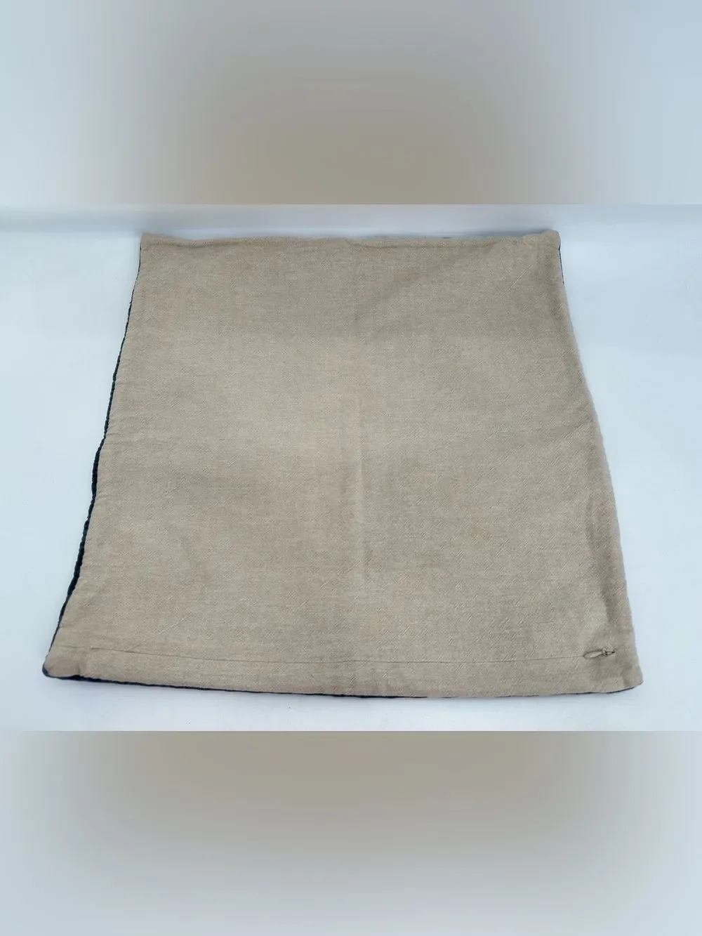 Pottery Barn Boucle Throw Pillow Cover Steele Blue Square Approx 19” X 19”